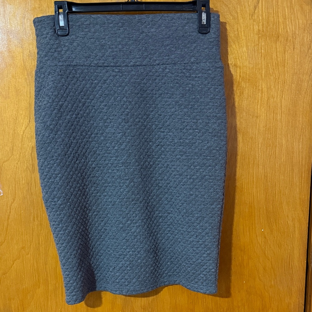 LuLaRoe Gray Quilted Women's Skirt